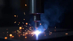 The image shows a close-up of a welding machine's wire feeder, illustrating a potential blockage causing the wire feed not moving.