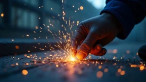 The image shows two welding machines, illustrating the key differences between MIG and TIG welding.