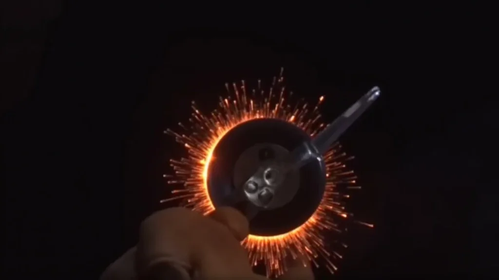 The image shows a welding machine with smoke rising, illustrating what causes a TIG welder to overheat.