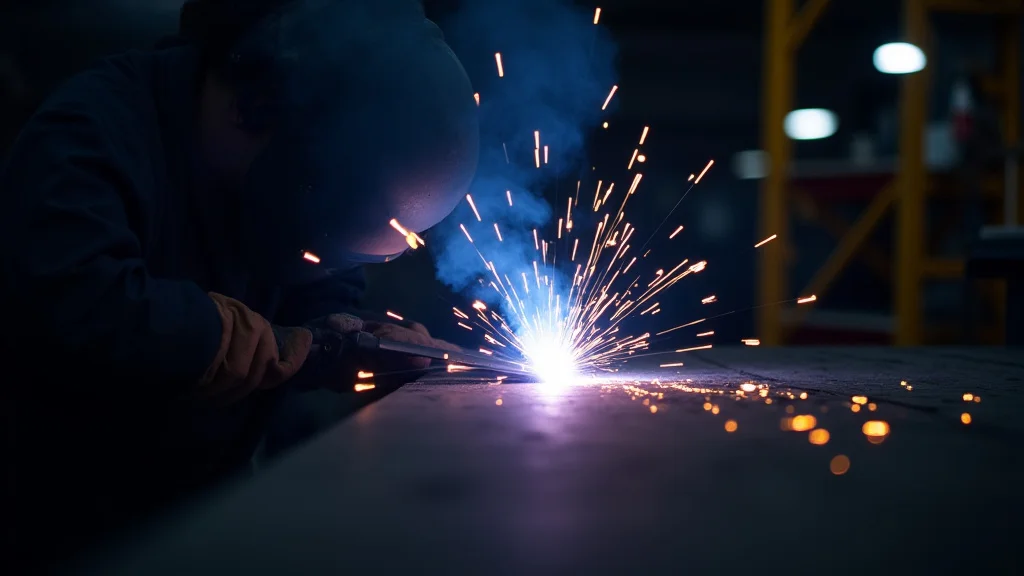 The image shows a welding machine's control panel, hinting at what causes low voltage in welding machines.