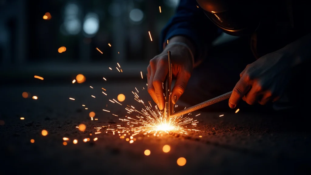 The image shows a blown welding machine fuse, illustrating a cause for its failure.