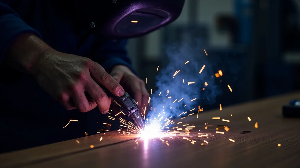 This image shows two welding torches, one TIG and one MIG, used for different welding processes.
