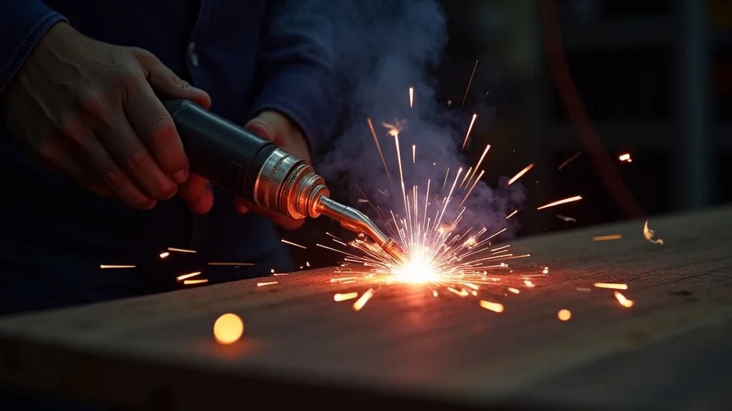 The image shows a MIG welder with a connected gas bottle, illustrating why it might not be heating properly.