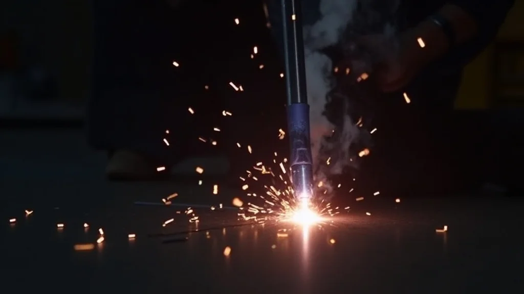 The image shows a close-up of a MIG welder wire feeder mechanism, illustrating potential issues with smooth wire feeding.