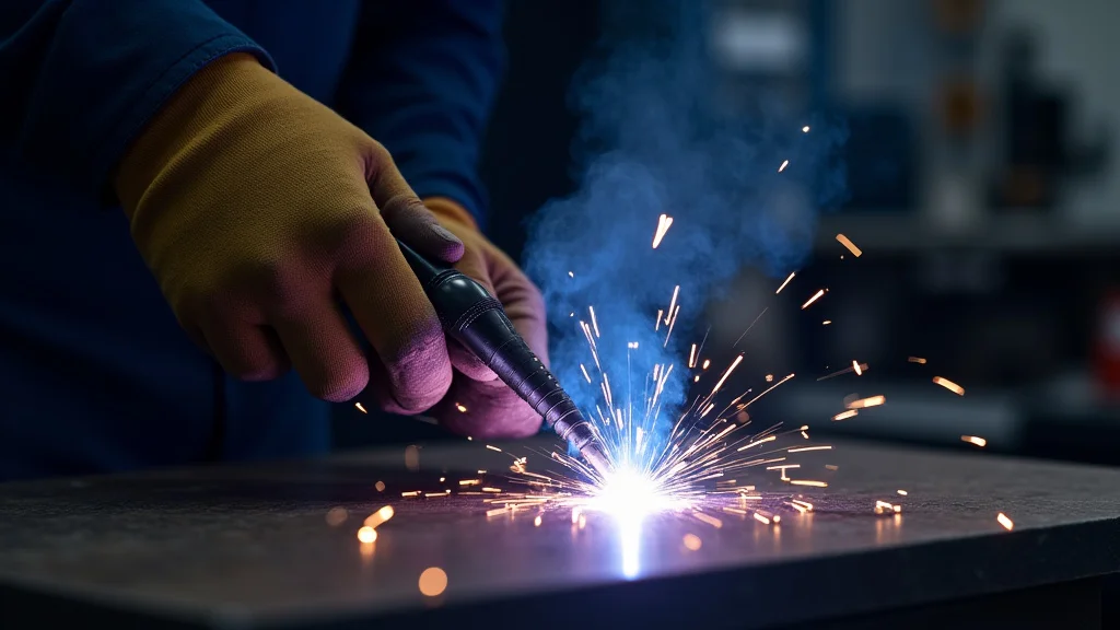 This image shows a welding machine with its power setting adjusted, illustrating why it might not be reaching full power.