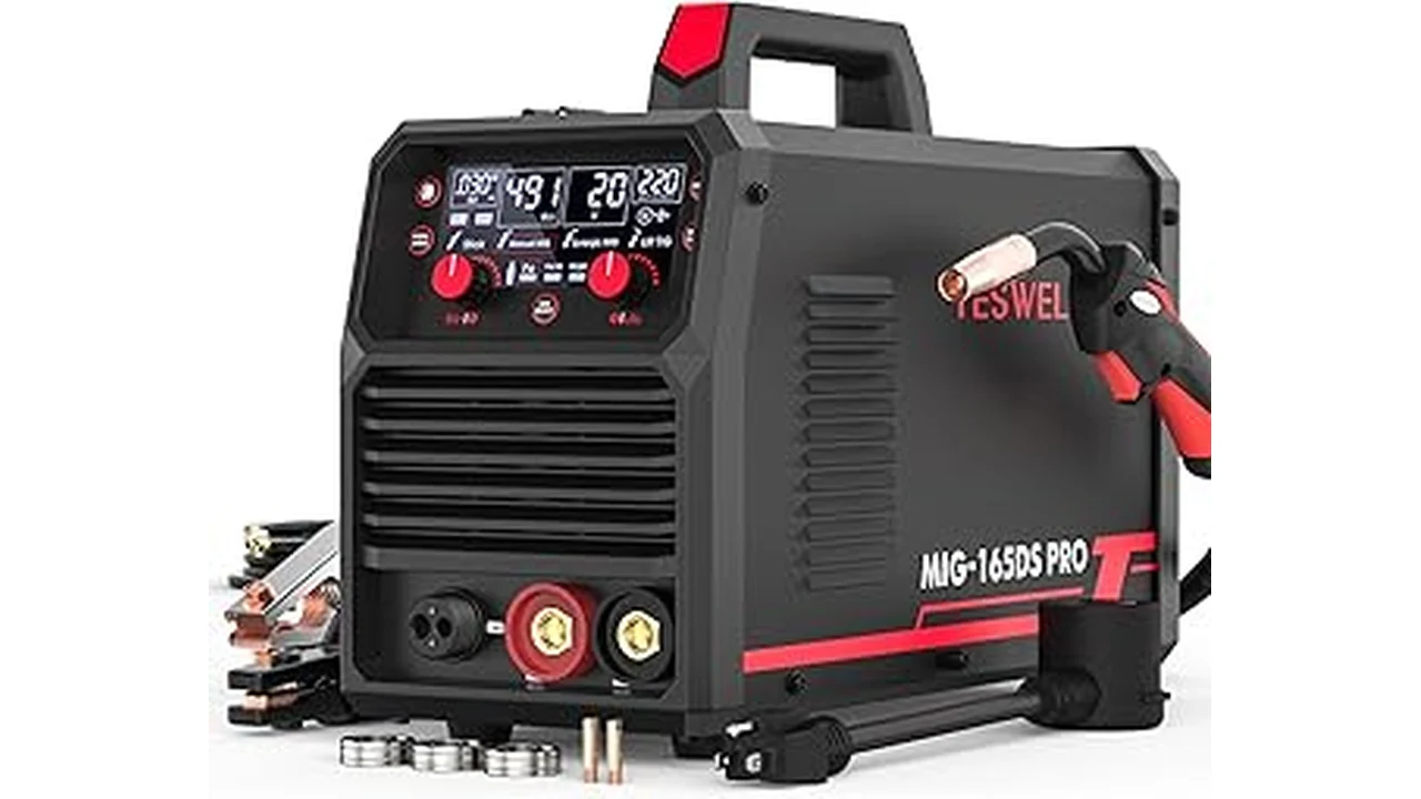 This image shows a selection of popular 10 MIG welders under 240v arranged neatly.